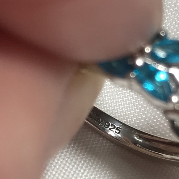 Real Sleeping Beauty w/ Paraiba colored Apatite Sz 5 - Picture 5 of 9